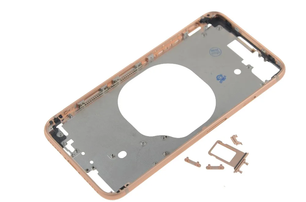 Новая средняя рамка Шасси для iphone X задний корпус для iphone 8 8P Plus средняя рамка с боковыми кнопками комплект Запасная часть