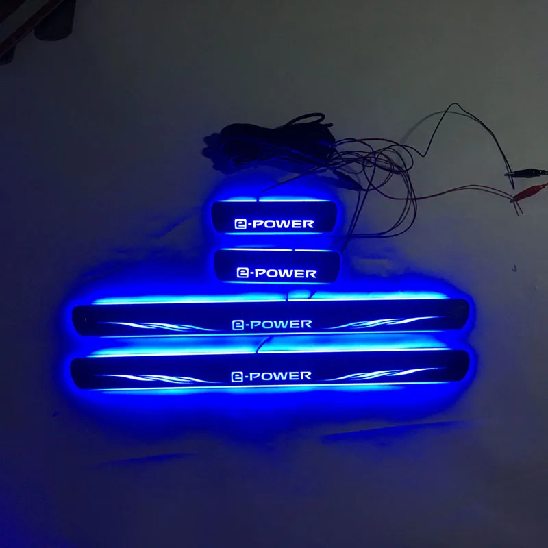 Подходит для NISSAN E POWER светодиодное освещение пороговое износостойкая пластина