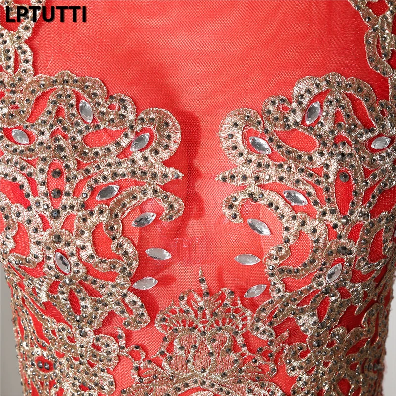 

LPTUTTI Crystal Embroidery New For Women Elegant Date Ceremony Party Prom Gown Formal Gala Events Luxury Long Evening Dresses