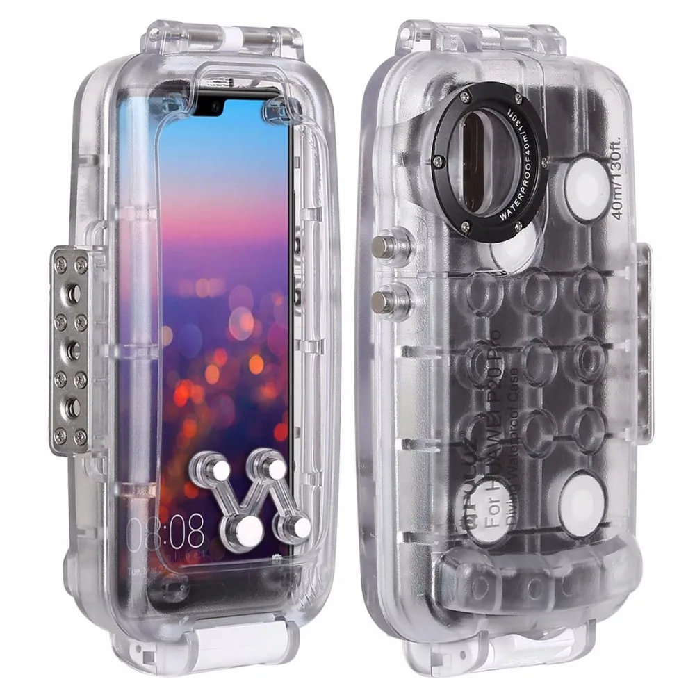 PULUZ для huawei P20/P20 Pro Чехол для дайвинга mate 20 Pro 40 м/130 футов Водонепроницаемый чехол для фото и видео для подводного плавания