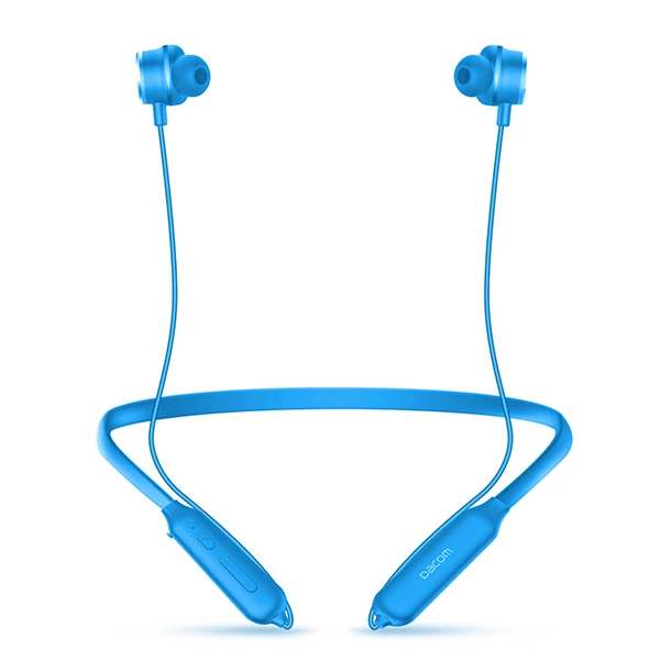 DACOM Беспроводные наушники с активным шумоподавлением Bluetooth наушники с шейным ремешком Беспроводная bluetooth-гарнитура - Цвет: Blue