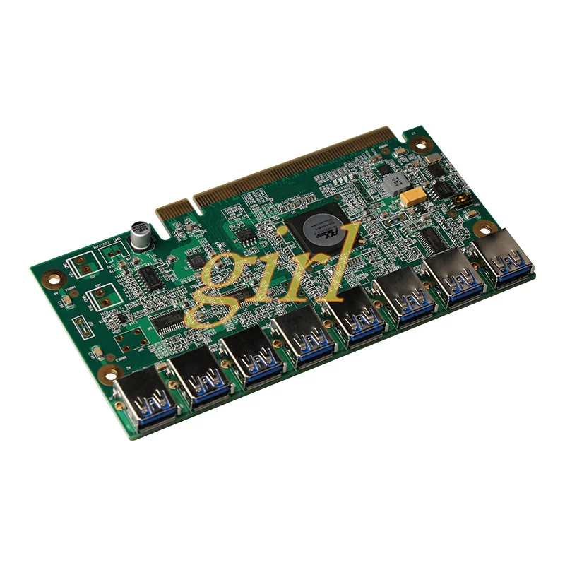 1 до 8 PCIe Miner машина видеокарта удлинитель PCI E 16X поворот портов USB3.0 PCIE карты