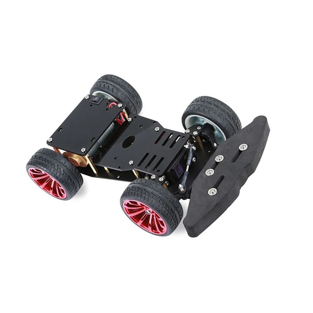 DIY 4WD RC умный автомобиль шасси с S3003 металлический сервоподшипник комплект для