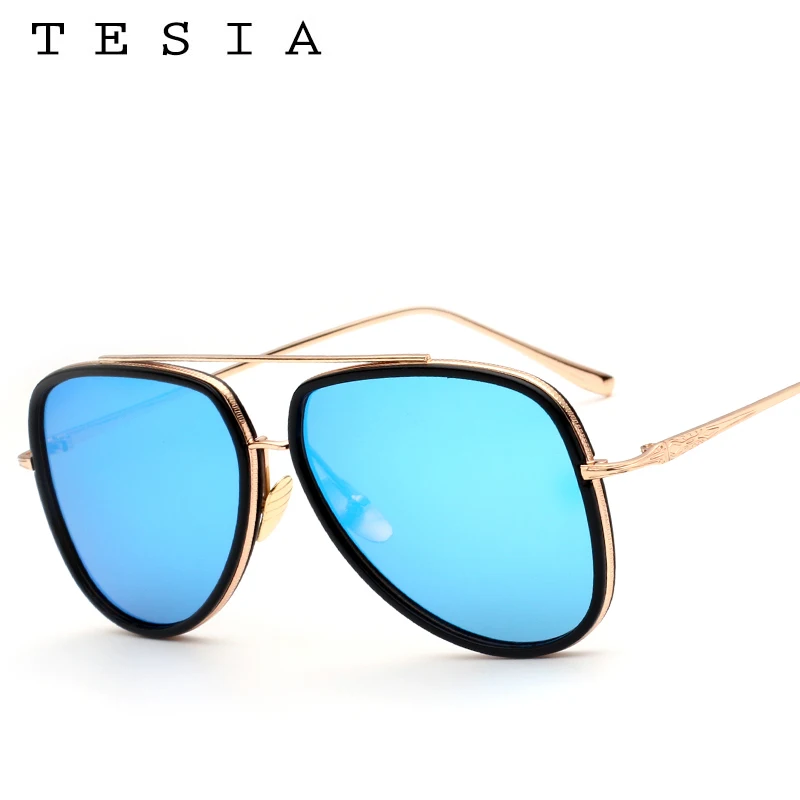 TESIA новые роскошные солнцезащитные очки авиаторы большие для женщин и мужчин