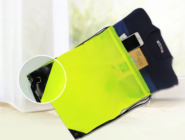 Многоразовые мешки для хранения из ткани Оксфорд на шнурке 35*40 см