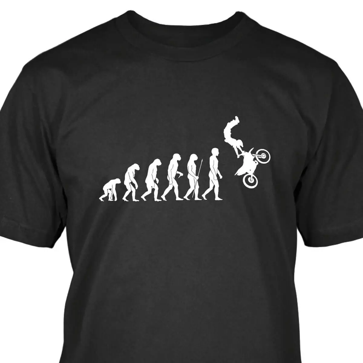 

2019 Summer Men O-Neck Tee Shirt Evolution T-Shirt Motocross Custom Printed Fashion Rock Motorcycle T Shirt