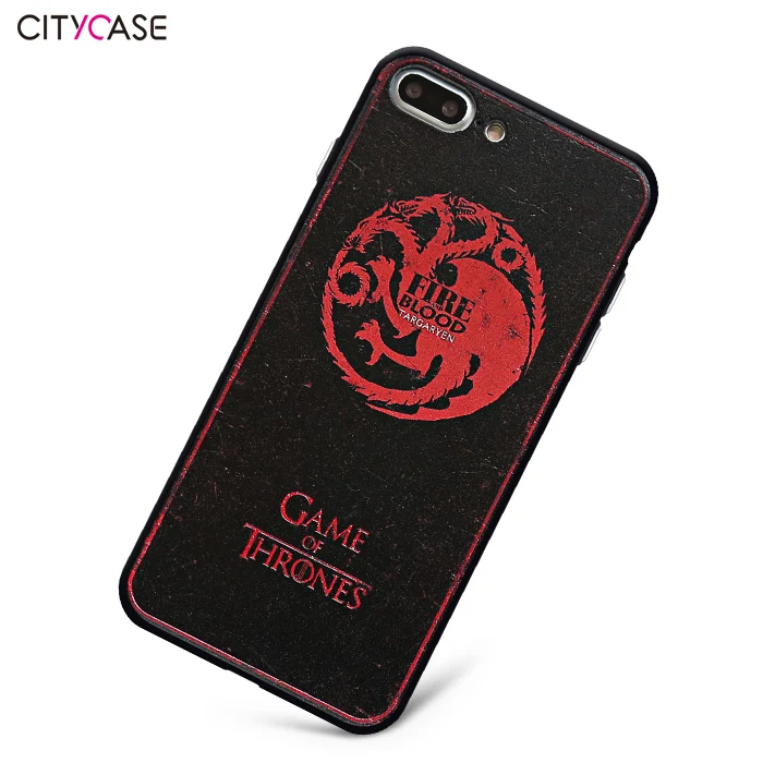 Citycase Игра престолов высокое качество чехол для iPhone6 6S 6 Plus 7 плюс полный