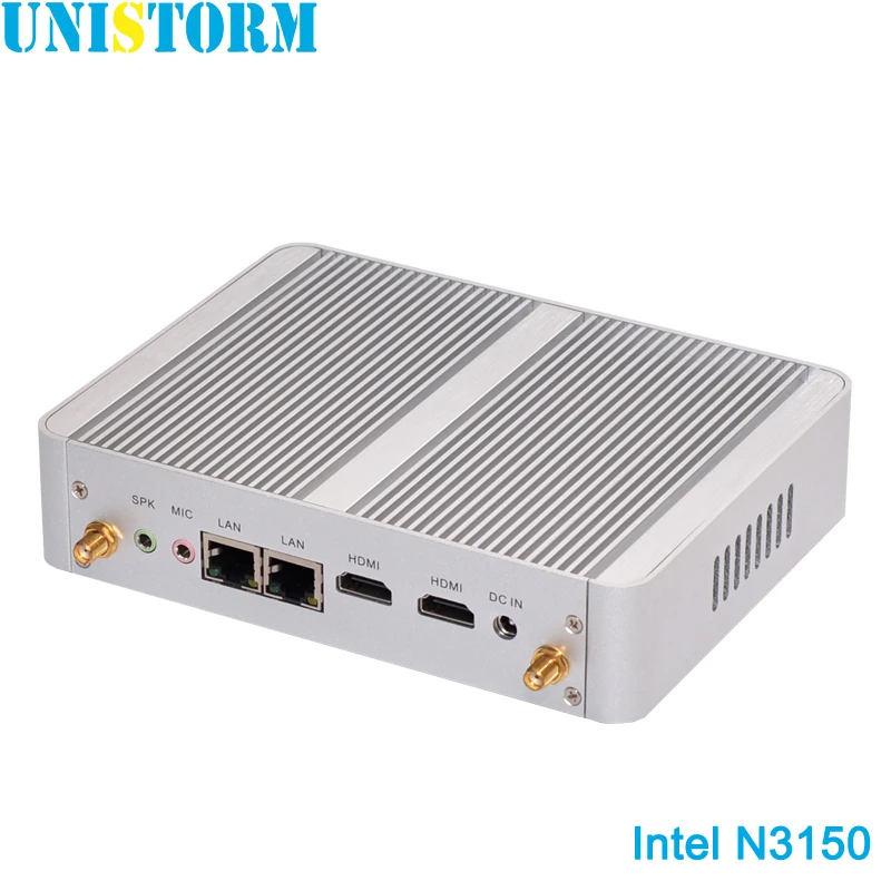 Мини-компьютер без вентилятора Intel N3150 четырехъядерный Celeron 1 6 ~ 2 08 ГГц Windows 10