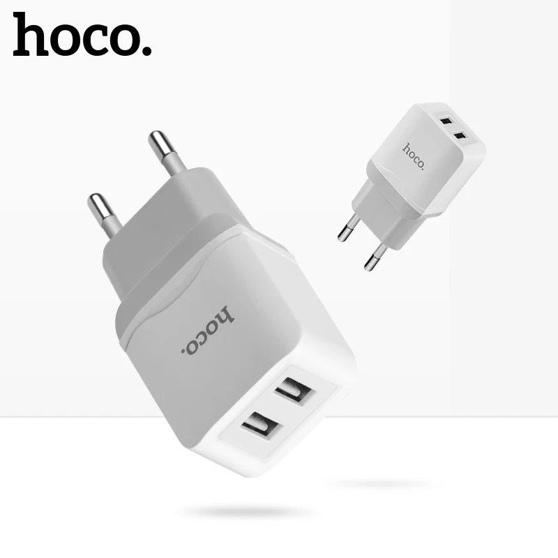 НОСО Dual USB Зарядное устройство для мобильного телефона ЕС Зарядное устройство Plug Путешествия стены Зарядное устройство адаптер для iPhone iPad samsung Xiaomi телефон зарядное устройство
