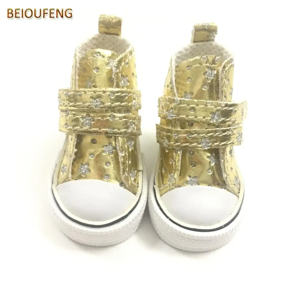 

BEIOUFENG 6CM Gym Shoes Causal Sneakers Shoes for Paola Reina Dolls,1/4 BJD Doll Shoes Sport Shoes for Minifee 1/4 Doll 6 Pair