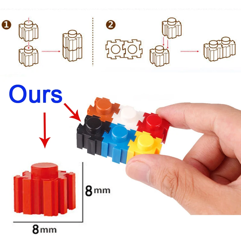 DOLLRYGA игрушка малыш классический мультяшный персонаж микро строительные блоки Knut