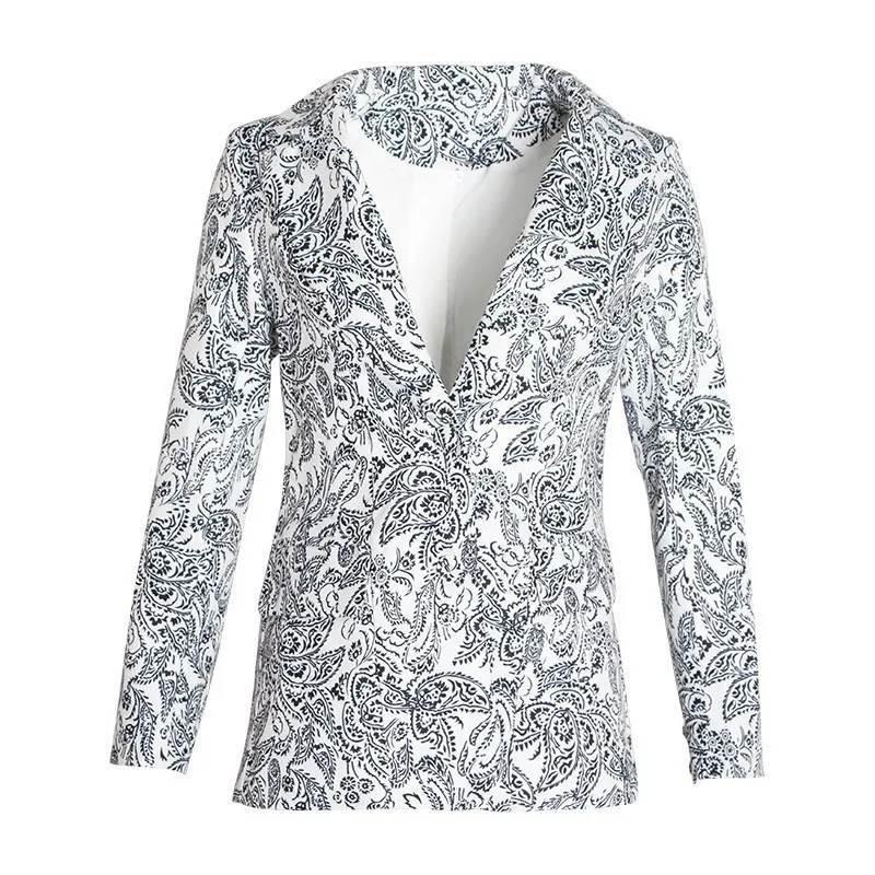 black blazer TWOTWINSTYLE Женский комплект из трех предметов с принтом, с длинным рукавом, с воротником с лацканами, пальто без рукавов, жилет с высокой талией, брюки-клеш, женский костюм - Цвет: black blazer