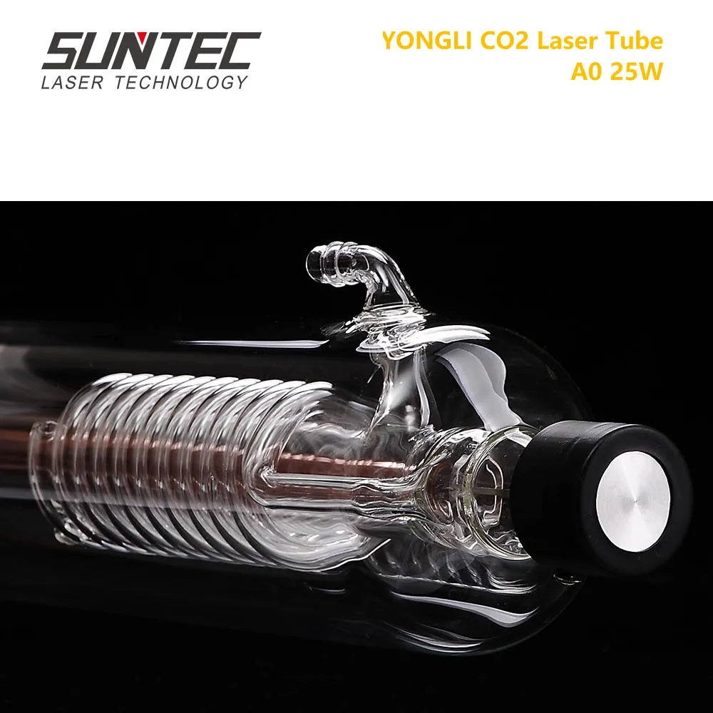 SUNTE YONGLI A0 25W CO2 длина лазерной трубки 600 Dia. 80 мм для гравировки резки с деревянной