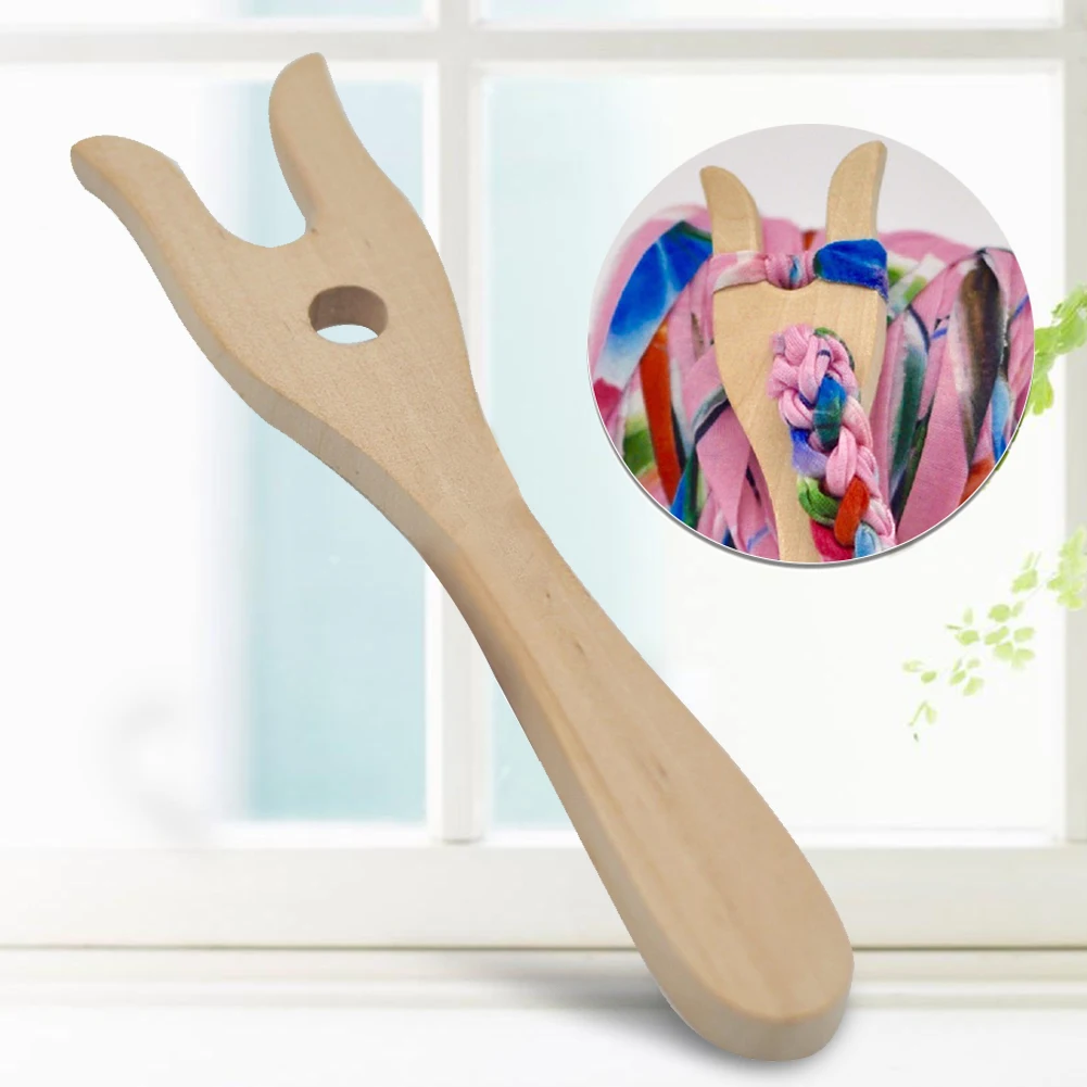 Домашние детские игрушки ручной многофункциональный подарок DIY Ремесло Вязание руководство ткацкий станок деревянный в форме вилки инструменты