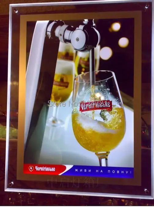 A4 светодиодная световая коробка настенная акриловая фоторамка Бесплатная