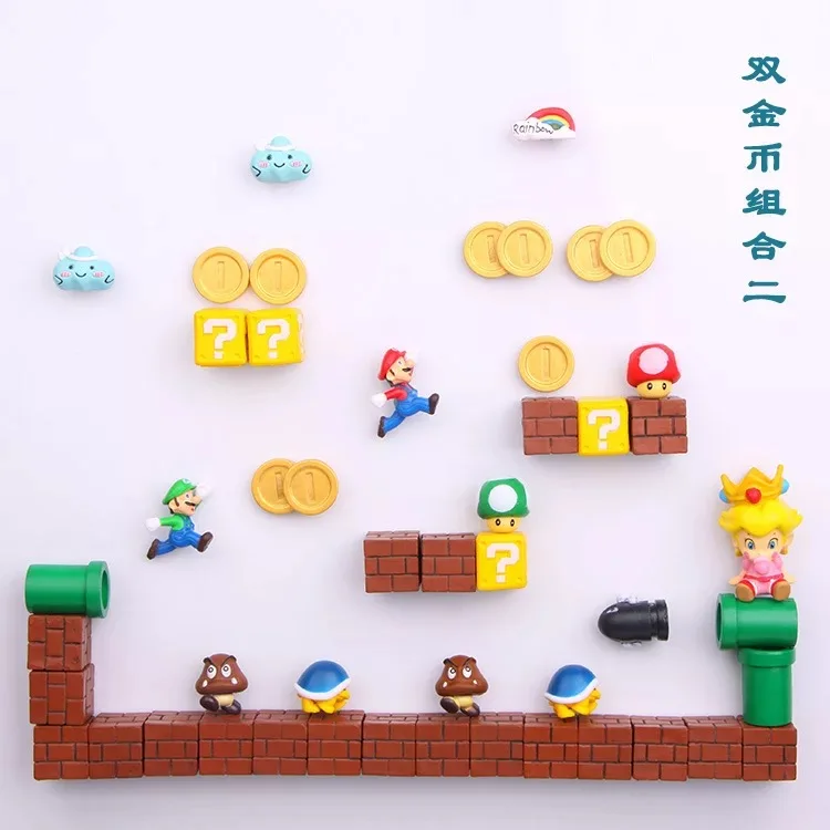 Новый 3D с рисунком Супер Марио братья холодильник магниты на стикер сообщений