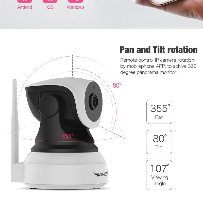 VStarcam C24S 1080P HD Беспроводная ip-камера безопасности WifiI IR-Cut с функцией ночного видения, записывающая аудиозапись, сетевая внутренняя радионяня