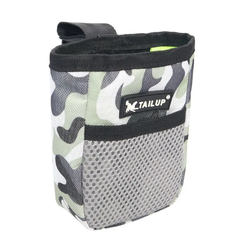 Поясная Сумка для дрессировки домашних животных без рук, сумка для корма для собак на шнурке, сумка для собак с узором, водонепроницаемая тканевая сумка