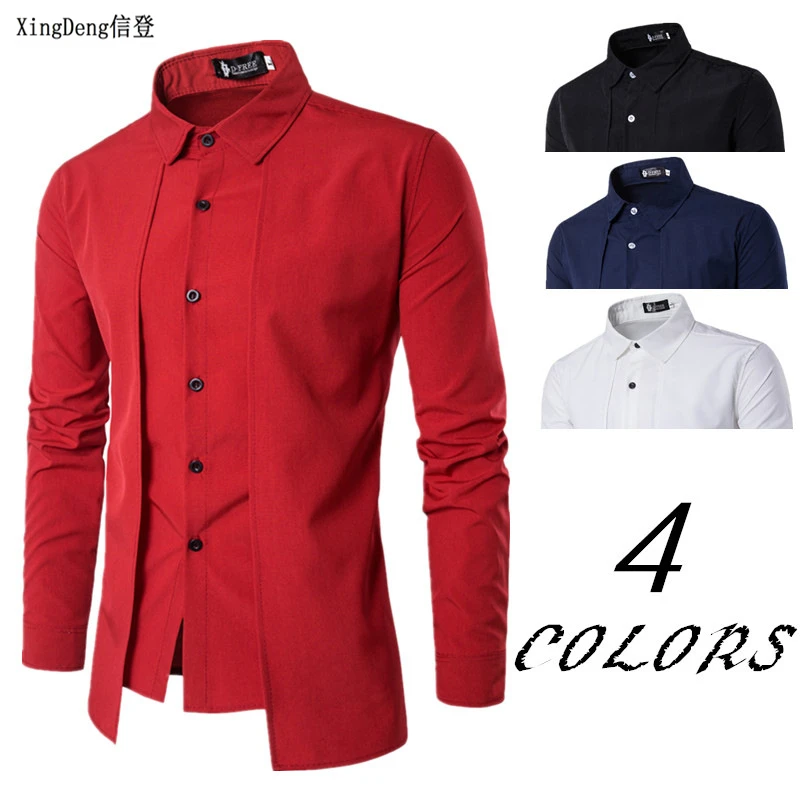 

XingDeng Brand Fashion Casual Slim Shirts Wholesale Cotton Linen Casual Men Long Sleeve Short Sleeve Shirt Solid Color Plus Size