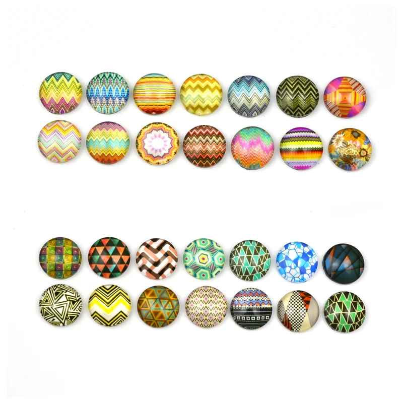 14pcs 12mm Mixed Round Handmade Photo Glass Cabochon Cameo Earring Findings DIY Jewelry Accessories | Украшения и аксессуары