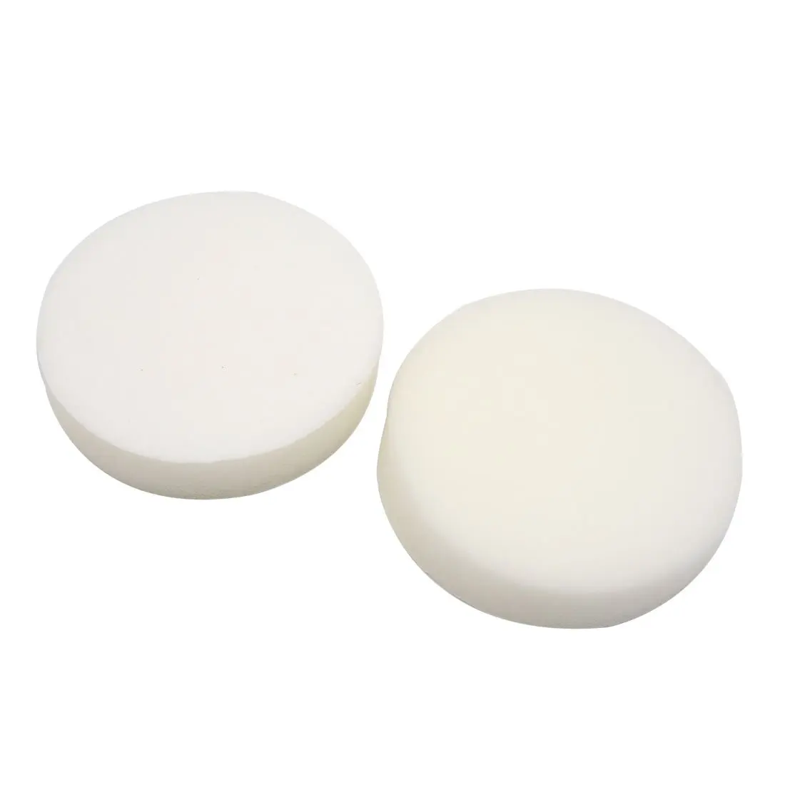 

uxcell 2 Pcs 5" Dia Round Single Side Polishing Sponge Pad Polisher Tool for Car White