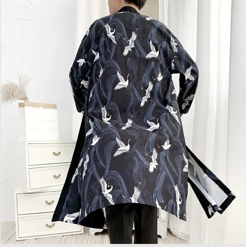 Yukata haori, мужское японское кимоно, кардиган, мужской костюм самурая, одежда, кимоно, куртка, мужское кимоно, рубашка yukata haori, FF001 - Color: 1