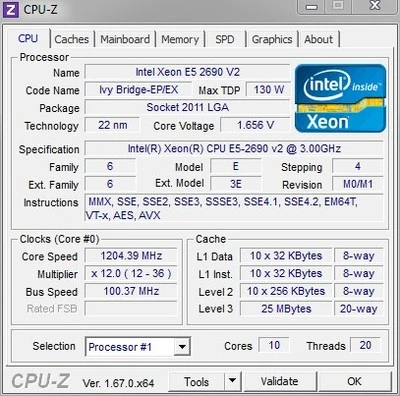 Оригинальный процессор Intel Xeon OEM версии E5-2690V2 CPU SR1A5 3 00 ГГц 10-core 25 Мб LGA2011 E5 2690V2 BEST 2690