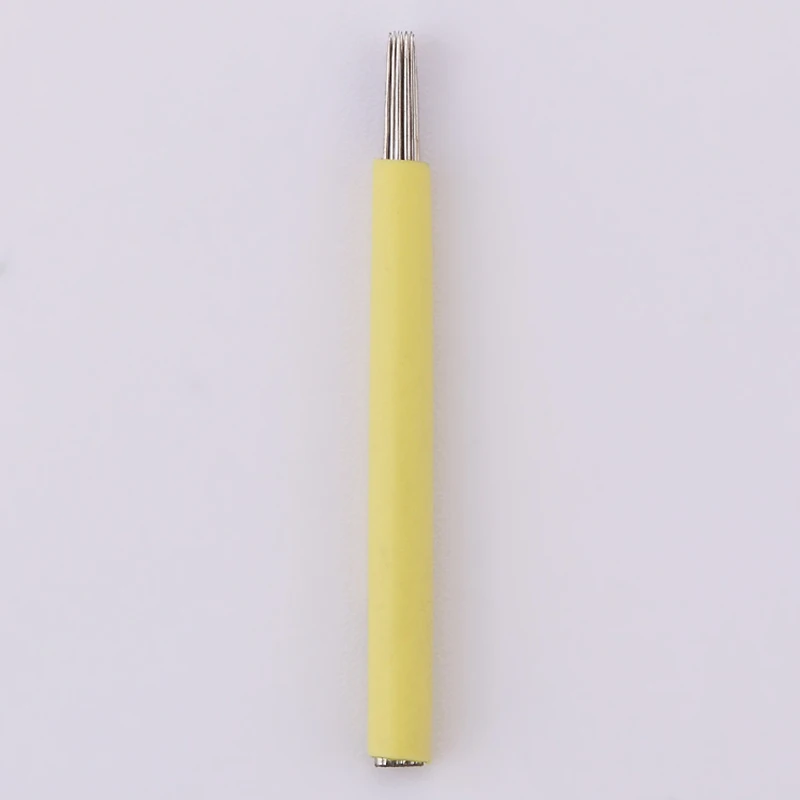 Metal Tattoo Needle R17 Eyebrow Microblading Needles Manual Fog Blade Round 10/50/100pcs Makeup Tools | Красота и здоровье