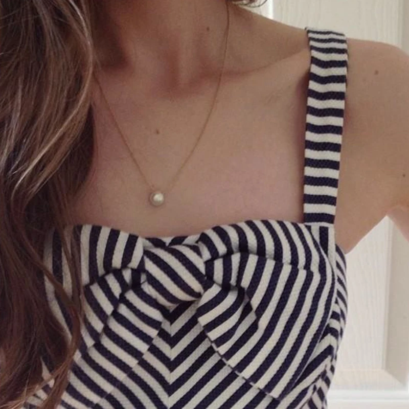 

Simple pearl Necklace For Women gift XL374