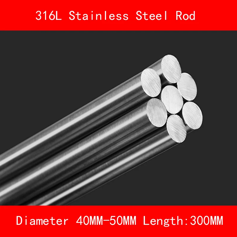 

316L Stainless steel round bar Diameter 40mm 50mm Length 300mm metal rod