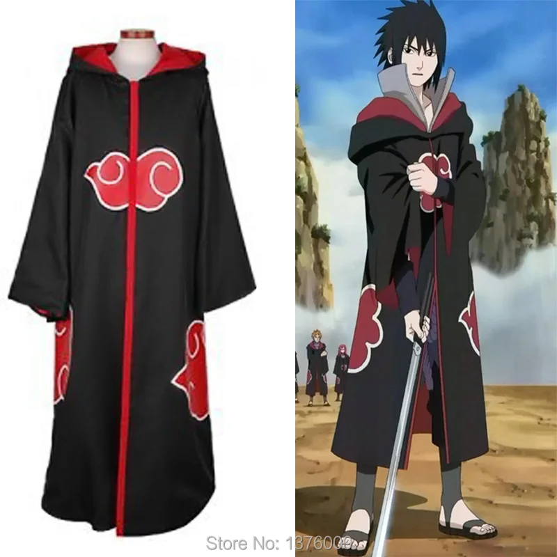 Костюм для косплея Uchiha Itachi Akatsuki накидка унисекс с героями мультфильмов костюм