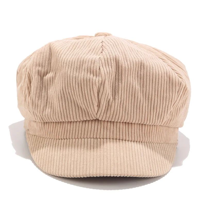 Хлопоковый берет, шляпа, женская шапка Newsboy, берет Baker cap, 90 девочек, береты с козырьком, элегантный однотонный берет, Женская восьмиугольная шапка