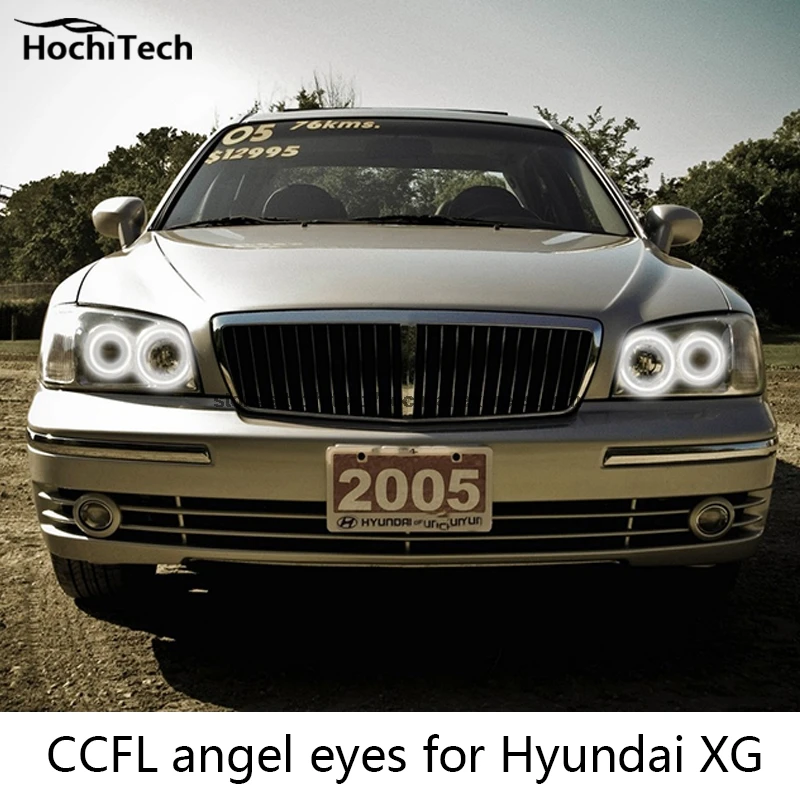 Отличный комплект HochiTech CCFL ангельские глазки ультраяркое освещение фар для Hyundai