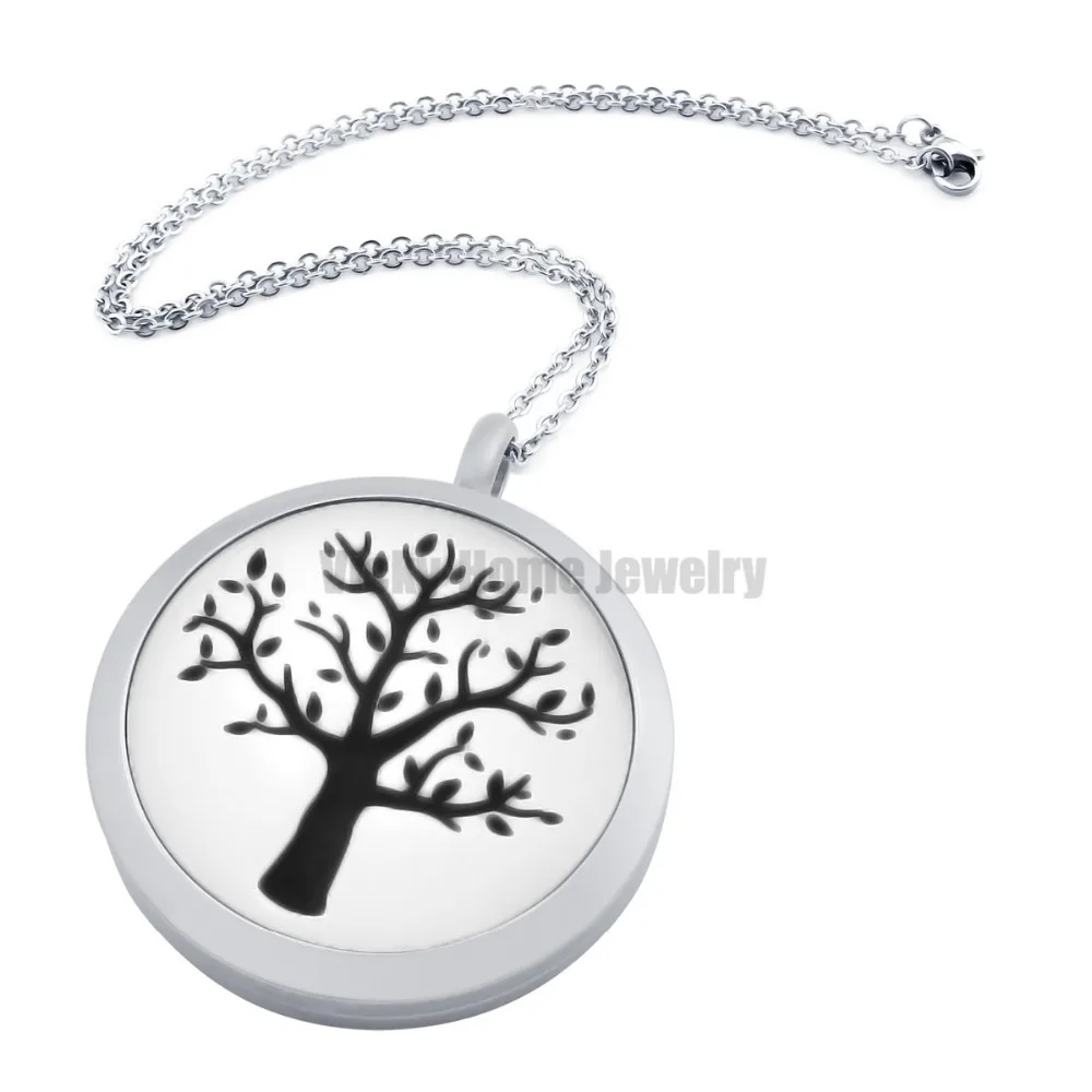 Free Chain!!! Tree Design 30mm Aromatherapy / Essential Oils Stainless Steel Diffuser Locket with Pads | Украшения и аксессуары