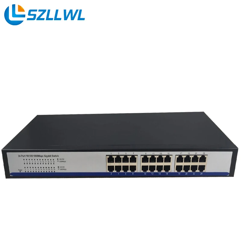Наличии полный дуплекс и полудуплекс 24 Порты разъёмы Gigabit Ethernet 10/100/1000 Мбит