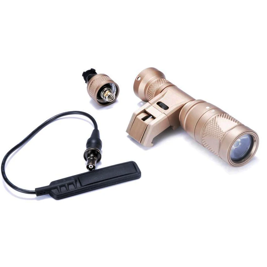 Золотой IFM CAM Light Precison постоянное стробоскопическое оружие Боковое крепление винтовка дистанционный переключатель оружие Тактический свет Пикатинни для охоты - Цвет: Золотой