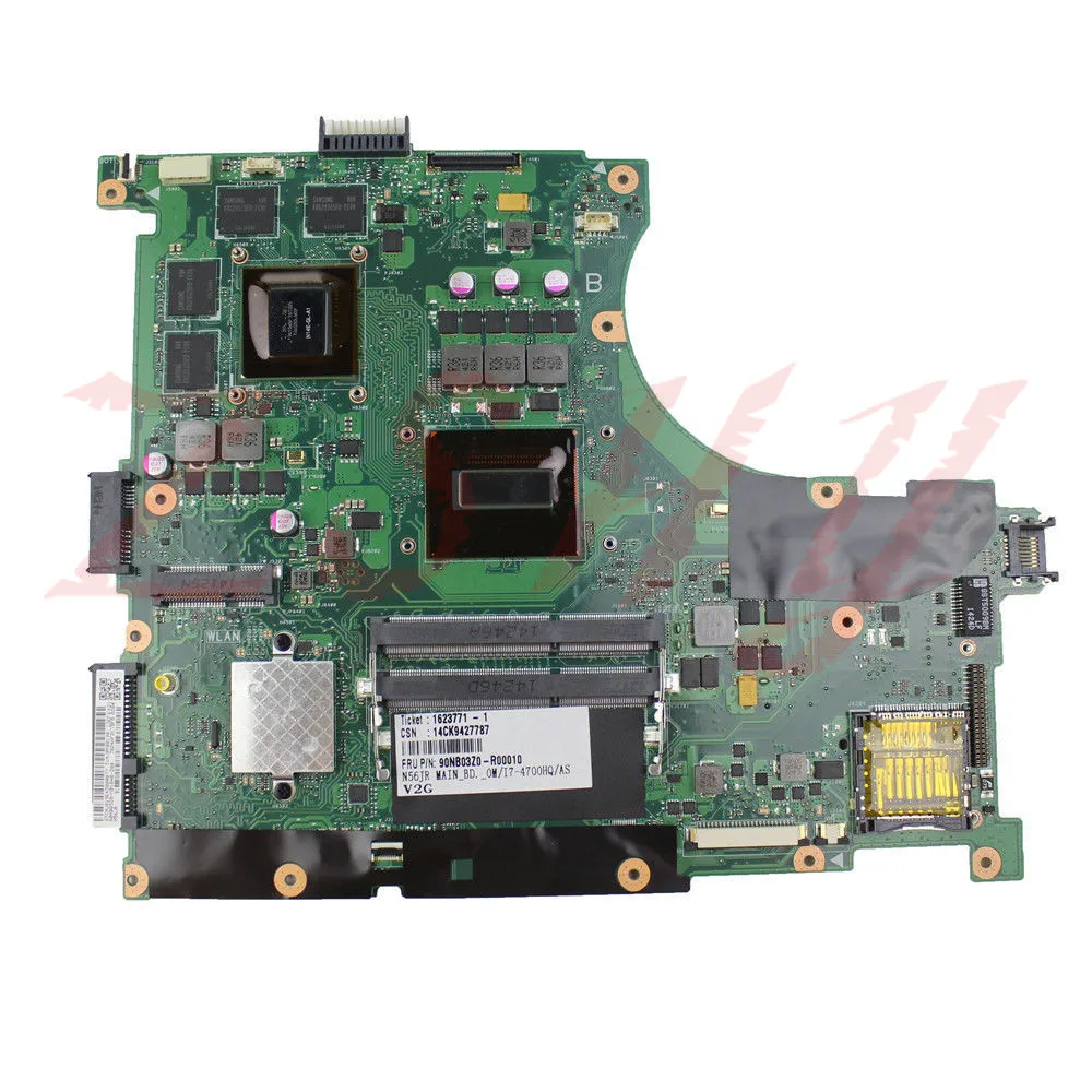 Материнская плата для ноутбука ASUS N56JR i7 cpu HM86 DDR3 Бесплатная доставка 100% ТЕСТ