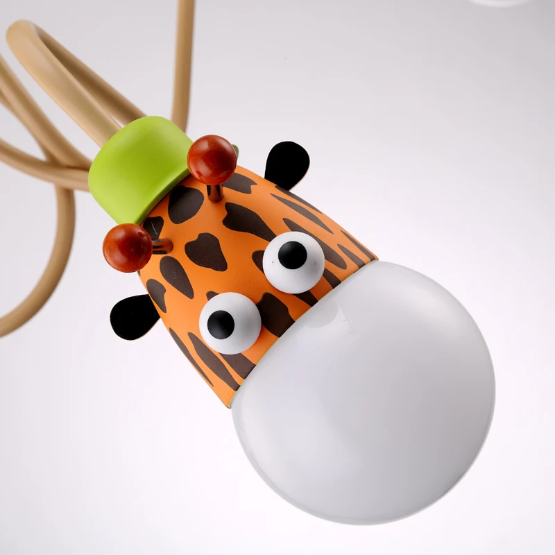 Освещение для детской комнаты современные подвесные светильники в виде животных