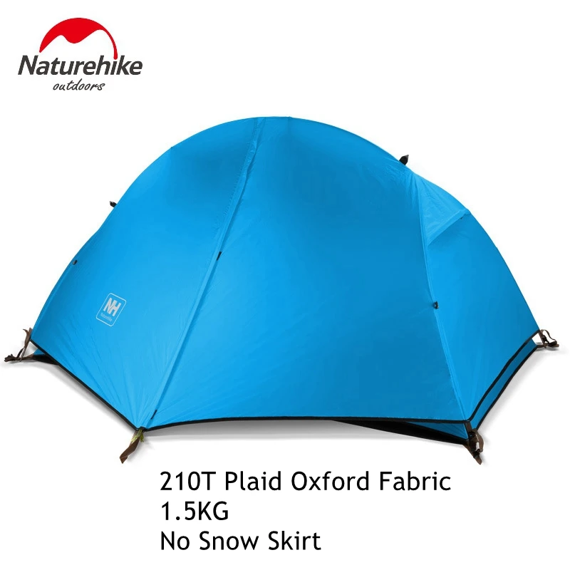 Blue 210T Fabric Naturehike велосипедный рюкзак Палатка Сверхлегкий 20D/210T для 1 человека NH18A095-D - Цвет: Blue 210T Fabric