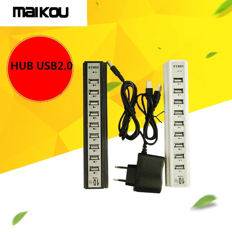 Maikou 10 Порты и разъёмы USB 2 0 концентратор высокой Скорость Питание|USB-хабы| |