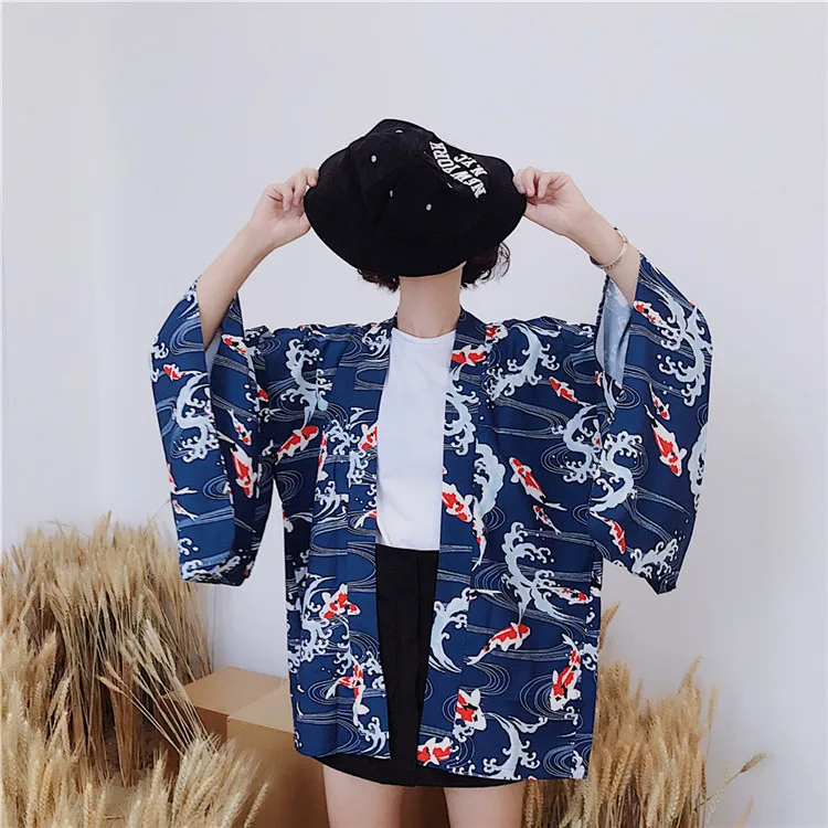 Новое поступление 2018 японское кимоно в стиле Харадзюку женская одежда от солнца