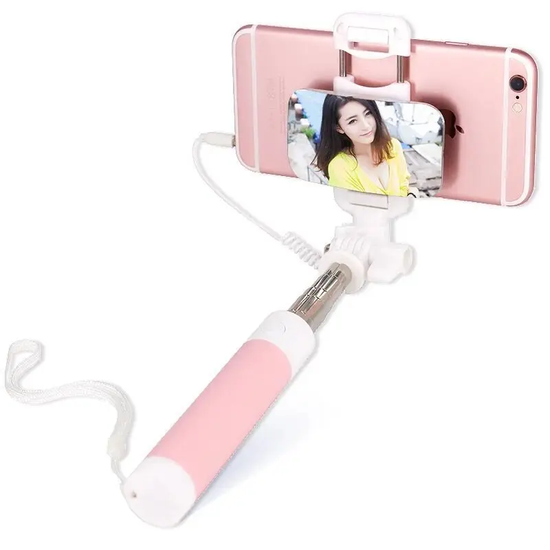 Новый Ручной Выдвижная палка для селфи монопод Штатив телефона проводной с