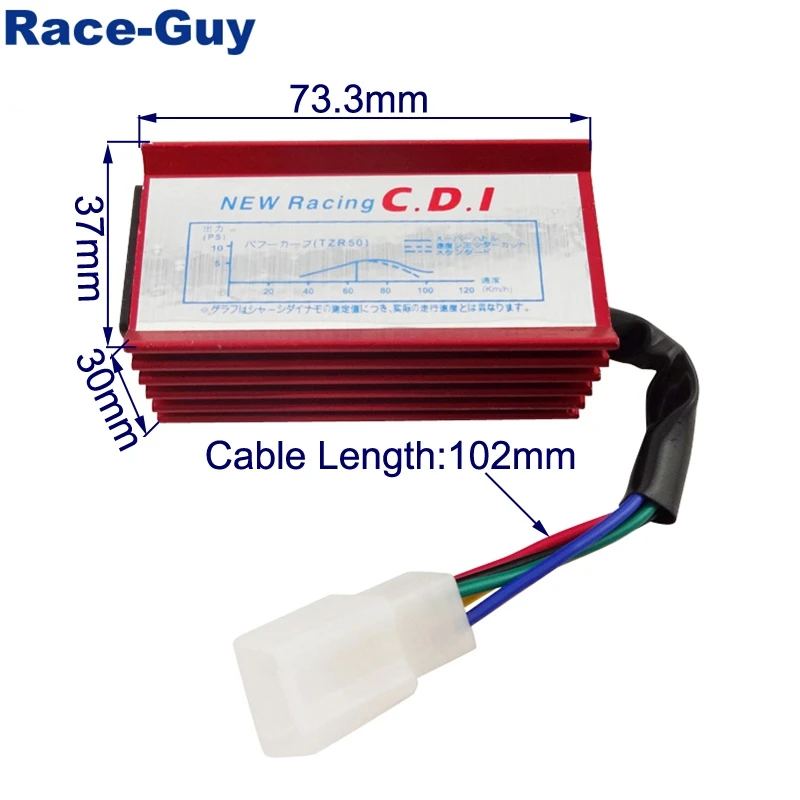 Гоночный 5 контактный AC CDI Box + A7TC свеча зажигания для 50cc 110cc 125cc 140cc 150cc 160cc XR50 CRF50