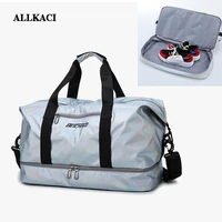 allkaci large women casual travel bags large capacity women travel bag hand luggage waterproof nylon shoulder bag handbag 5051