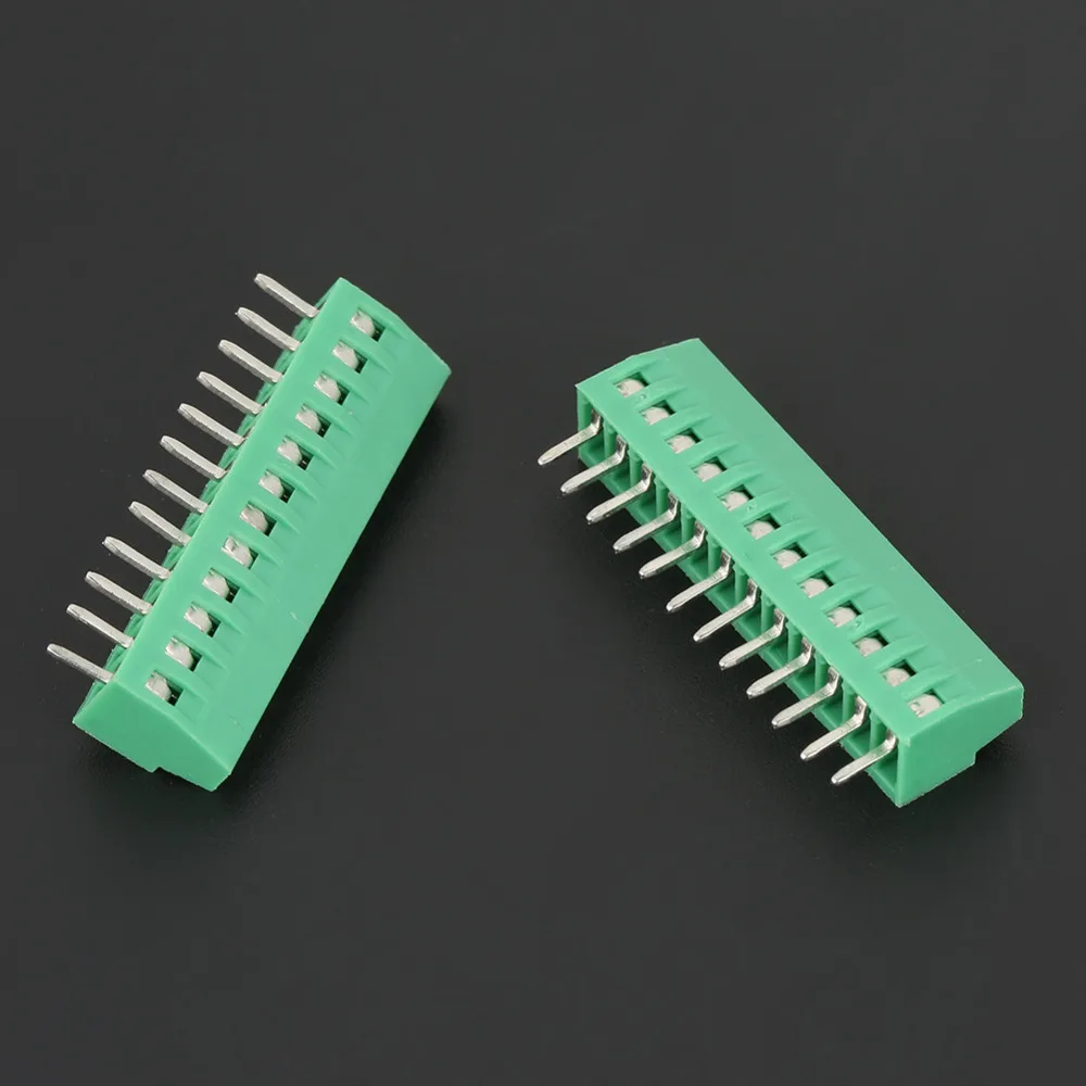10 шт. 12 Pin клеммный блок универсальный разъем 2 54 мм Шаг PCB винтовой