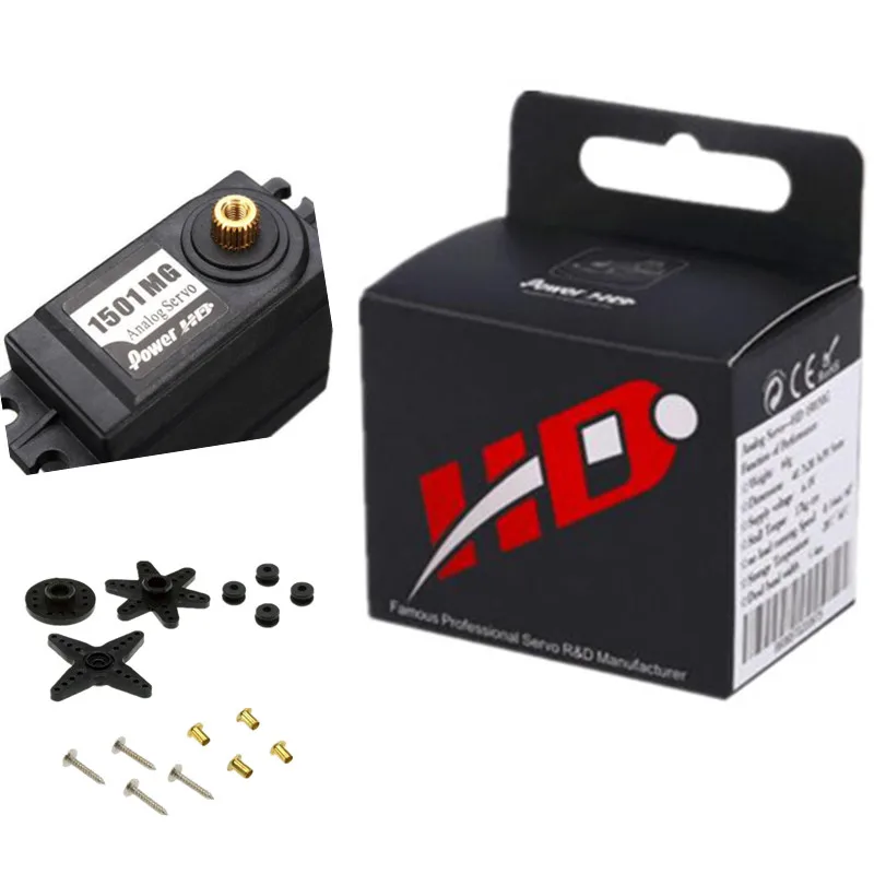 Оригинальная Мощность HD высокий крутящий момент 60G стандартный сервопривод 1501MG