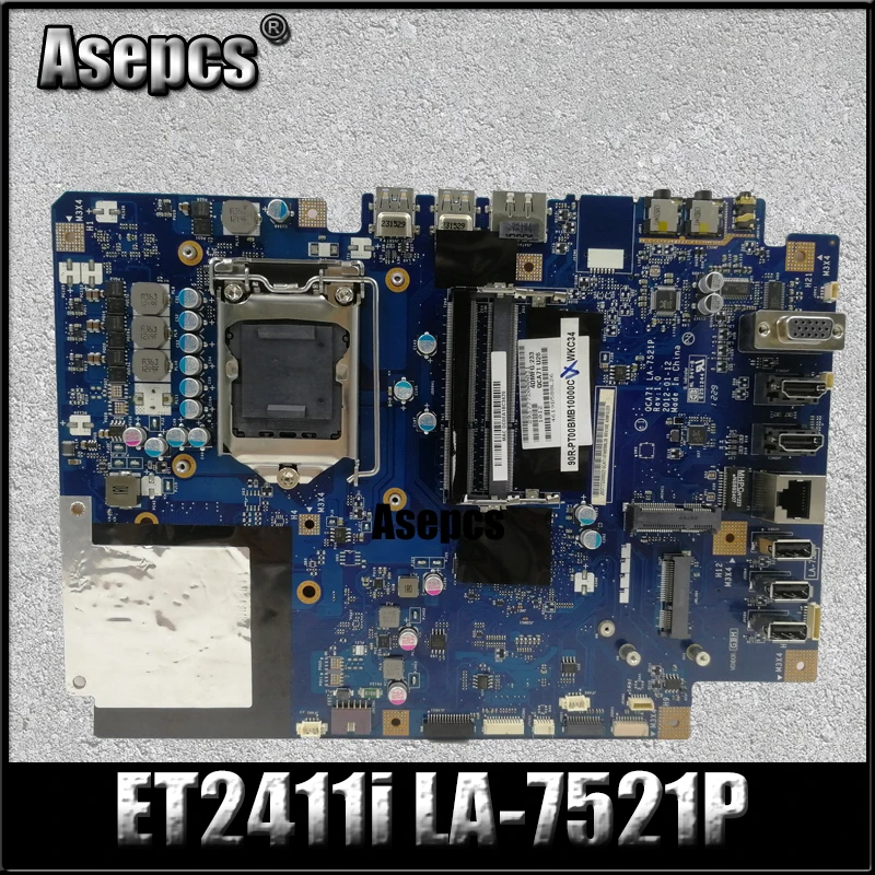 Asepcs оригинальная универсальная материнская плата для For Asus ET2411I LA-7521P ET2411 100% тест ok