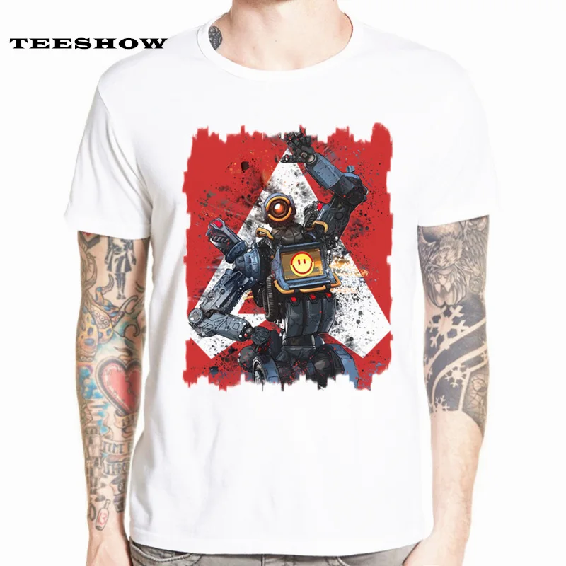Apex Legends Game T-Shirt Men Summer Hot Men's Short Sleeve T Shirts Tops Tees For Adult Gaming Shirt Plus Size HCP4560 | Мужская