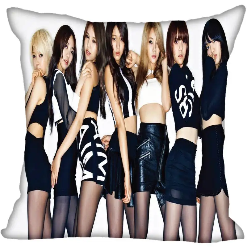 18 Вентилятор Xi Hot Custom KPOP AOA Печатный Шелковый квадратный наволочка домашняя декоративная молния атласные наволочки(одна сторона - Цвет: 18
