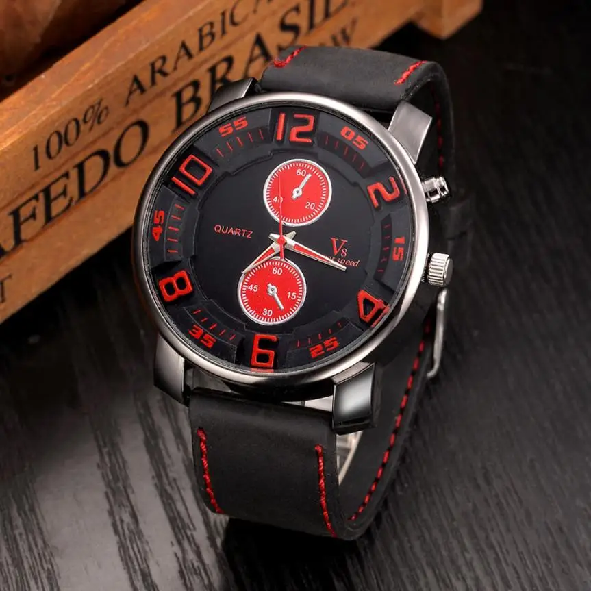 

Thin Silicone Sports Watch High Quality Analog Quartz Watch Digital Alloy Blake V8 Super Speed Spiral Crown Men's Watch V8-17 #F